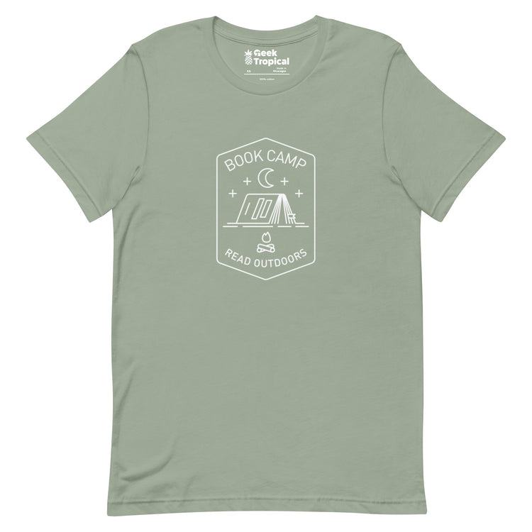 Book Camp T-Shirt Geek Nerd Book Prints Design by Tobe Fonseca FLOW DESC WRITING