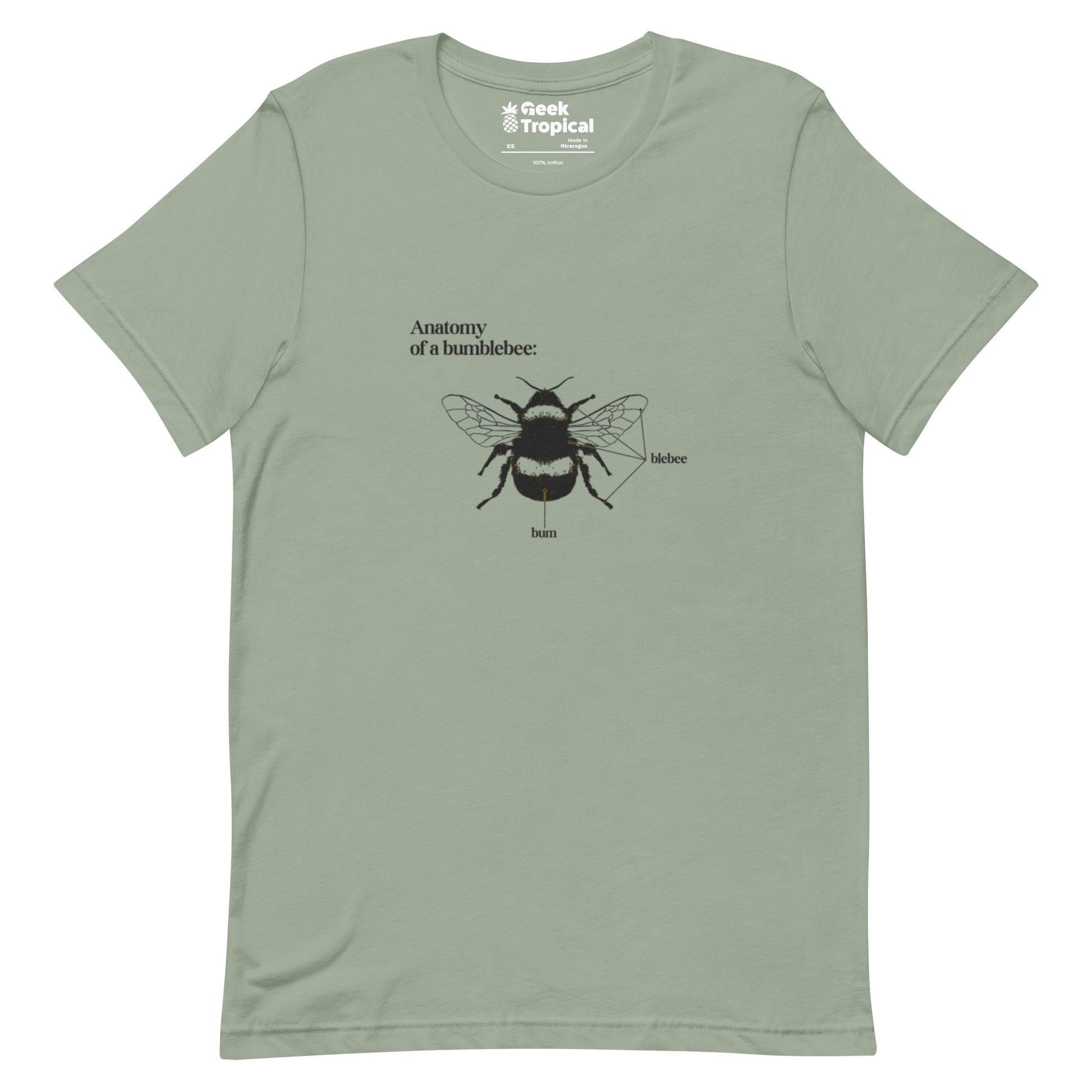 Bumblebee Anatomy T-Shirt Geek Nerd Animal Patterns Design by Tobe Fonseca FLOW DESC WRITING