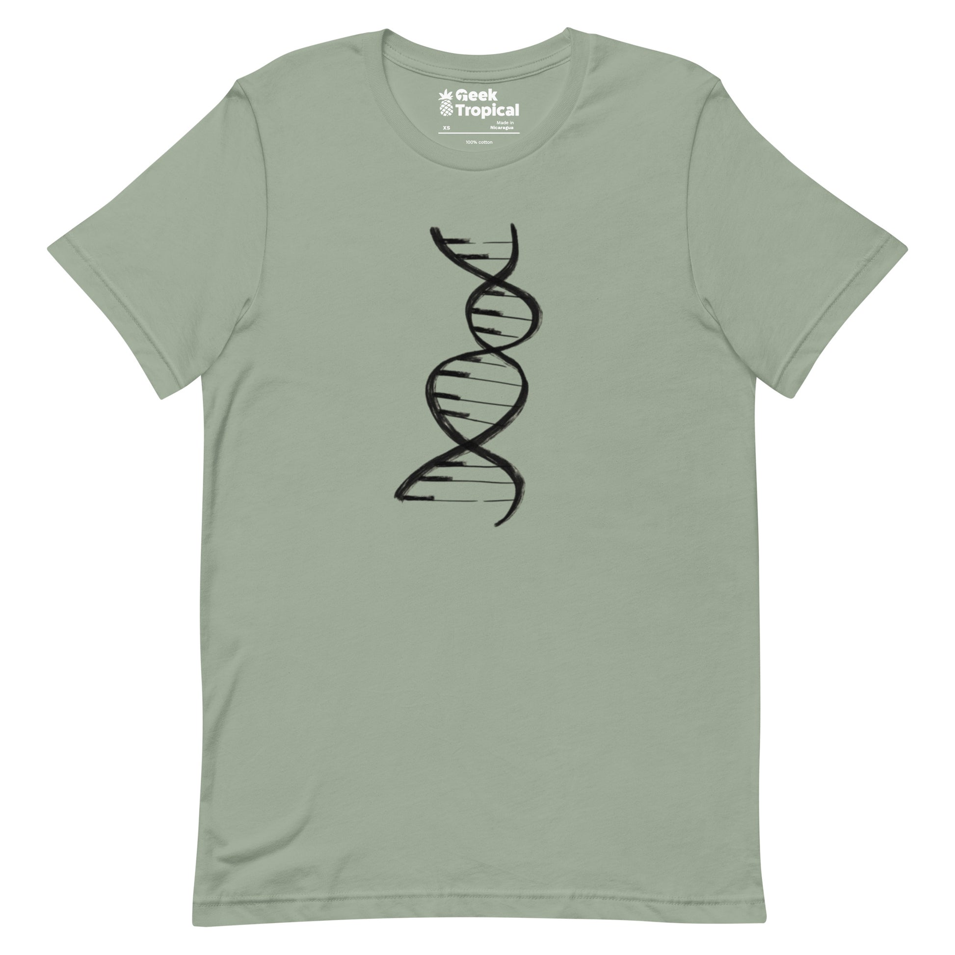 DNA Piano Music T-Shirt Geek Nerd Design by Tobe Fonseca FLOW DESC WRITING music print