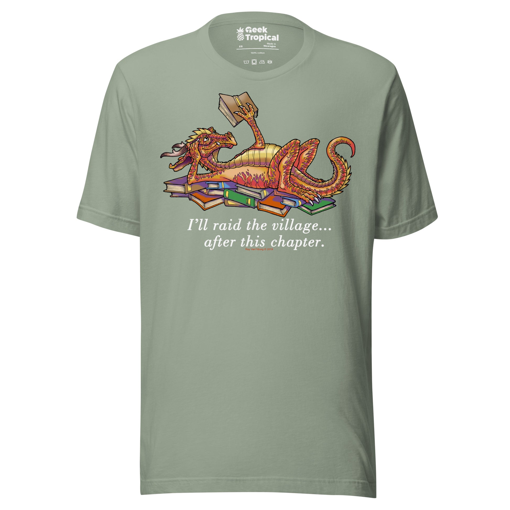 Another Chapter Dragon T-Shirt Geek Nerd Advertise to Meta Book Prints Fantasy Prints