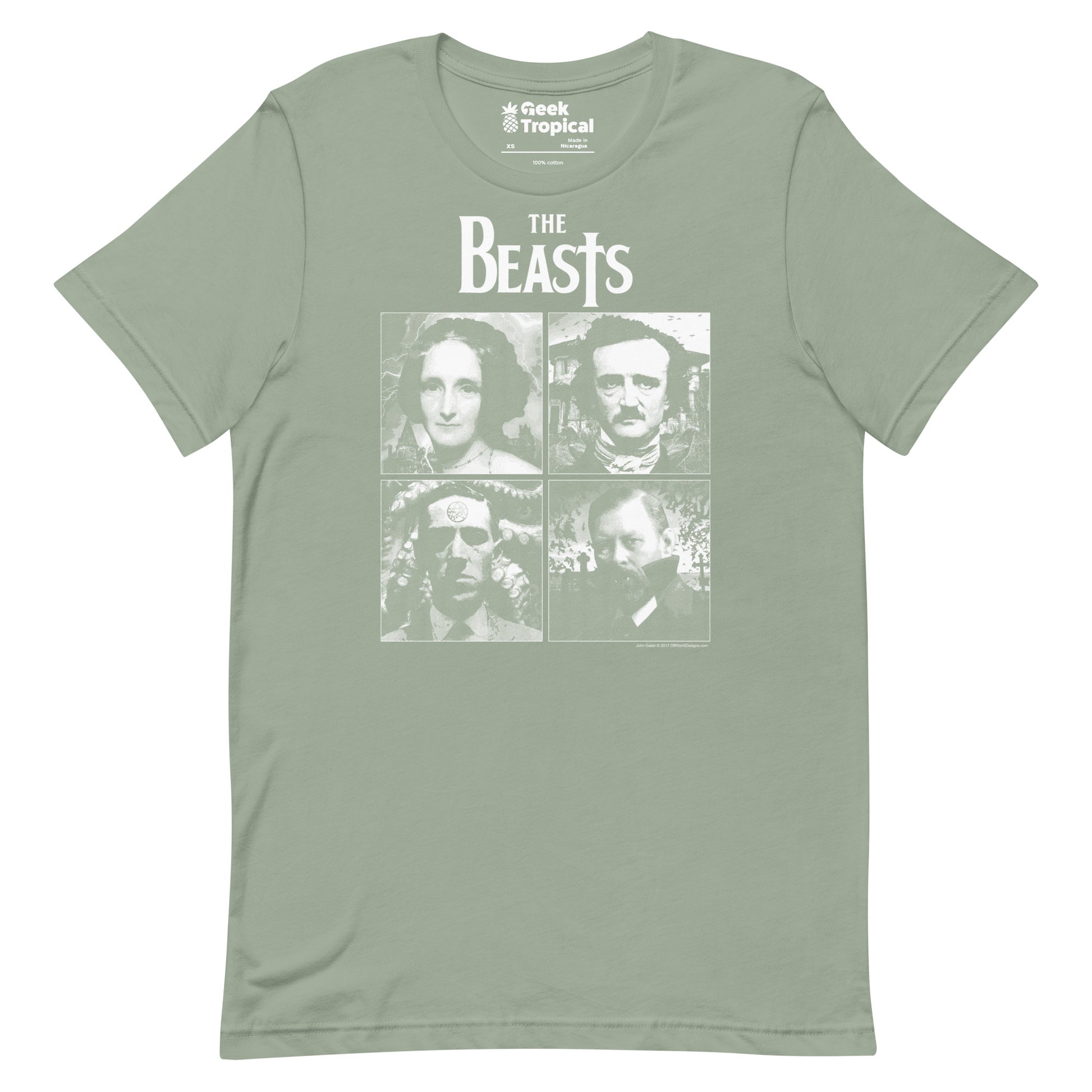 The Beasts t-shirt Geek Nerd Advertise to Meta Animal Patterns FLOW DESC WRITING
