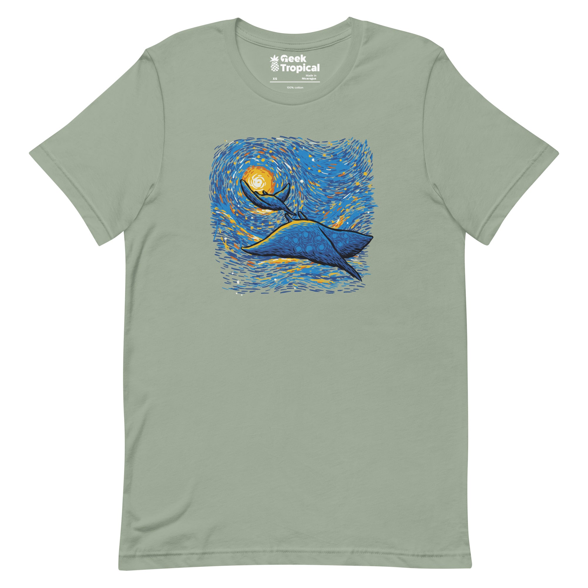 Starry Sky Sea Manta Ray T-Shirt 13