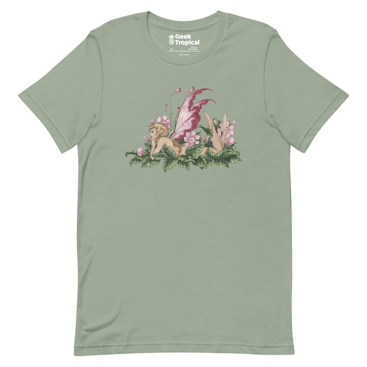 Amy Brown Primrose T-Shirt Geek Nerd Advertise to Meta Botany Print Design by Amy Brown