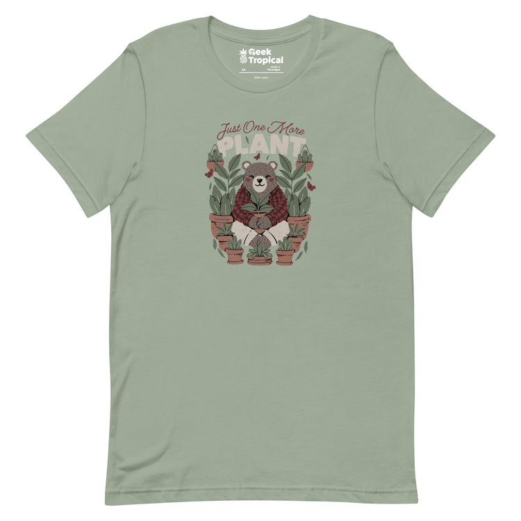 Just One More Plant T-Shirt Geek Nerd Advertise to Meta Botany Print Design by Tobe Fonseca