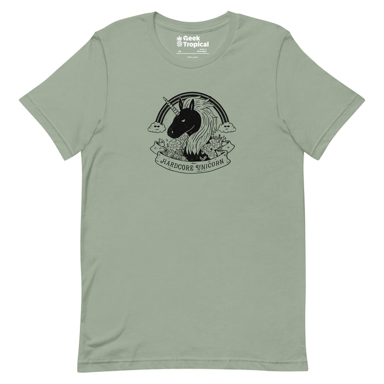 Hardcore Unicorn T-Shirt Geek Nerd Advertise to Meta Animal Patterns Design by Tobe Fonseca