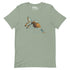 Golden Fish Scuba Diver T-Shirt Geek Nerd Advertise to Meta Animal Patterns Design by Tobe Fonseca
