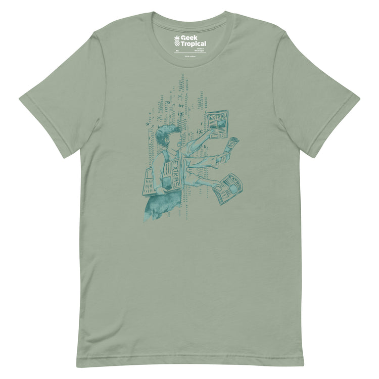 Extra Extra Extra T-Shirt Geek Nerd Advertise to Meta Design by Tobe Fonseca FLOW DESC WRITING