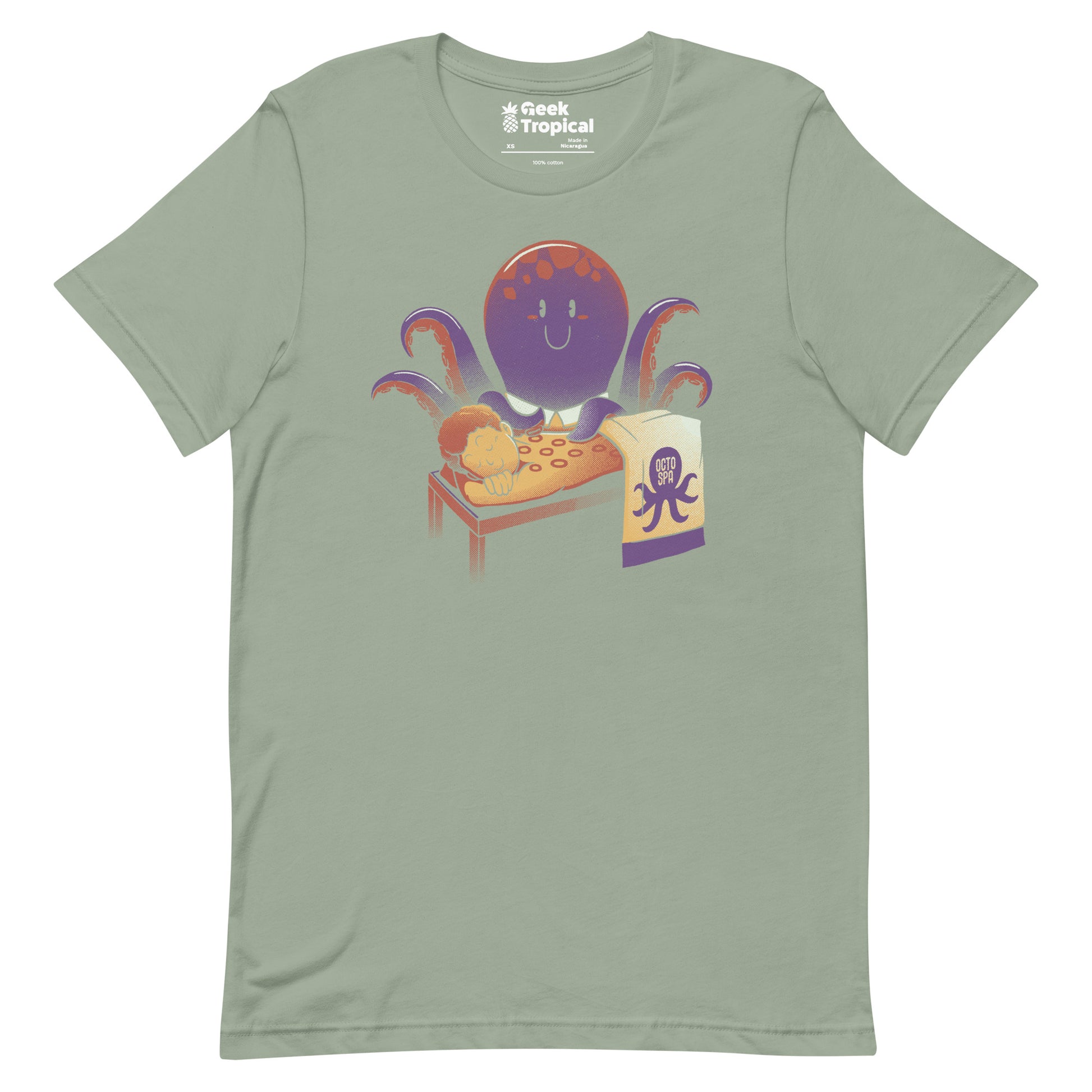 Cupping Therapy Octopus Massage T-Shirt Geek Nerd Advertise to Meta Animal Patterns Design by Tobe Fonseca