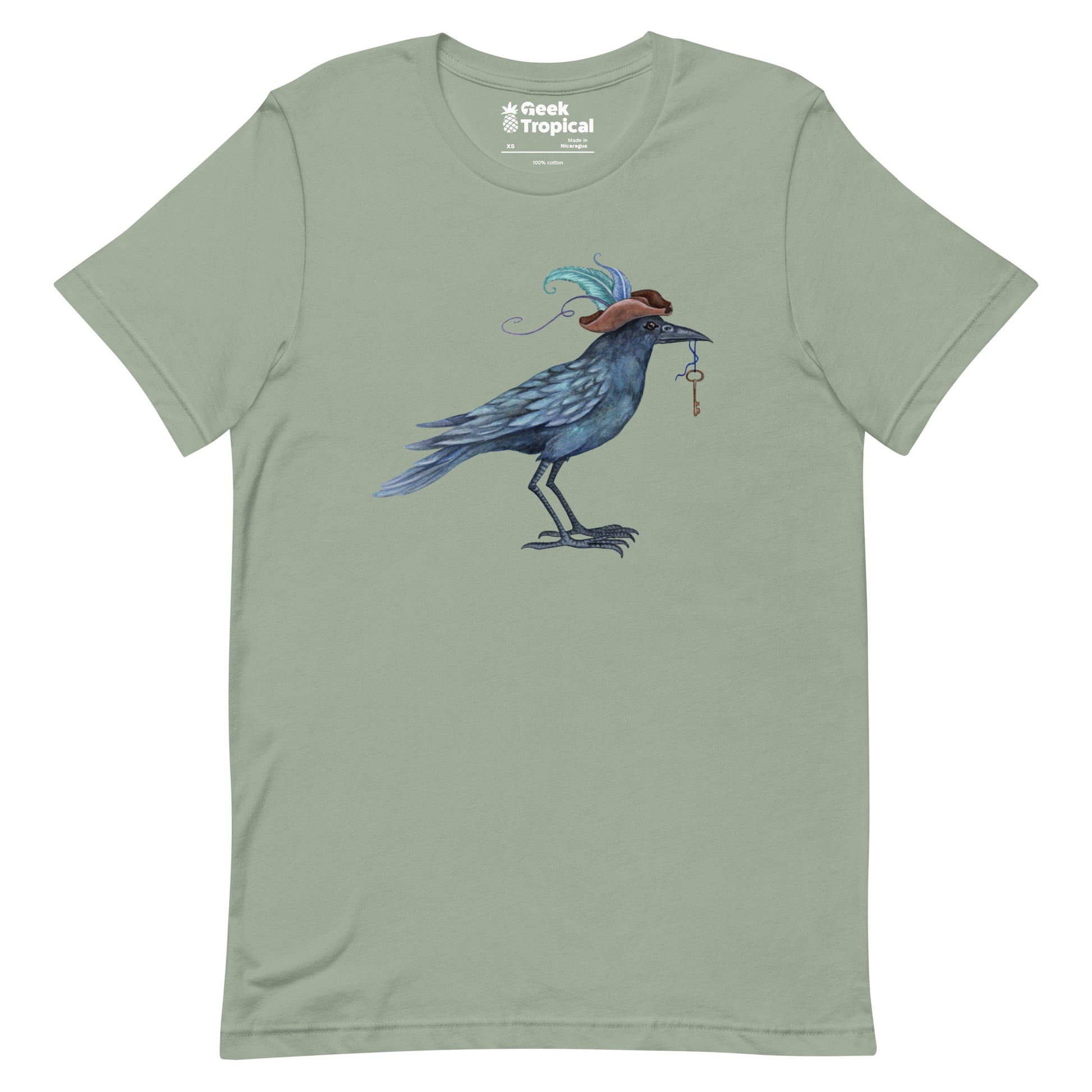Amy Brown Fancy Crow T-Shirt Geek Nerd Advertise to Meta Animal Patterns Design by Amy Brown