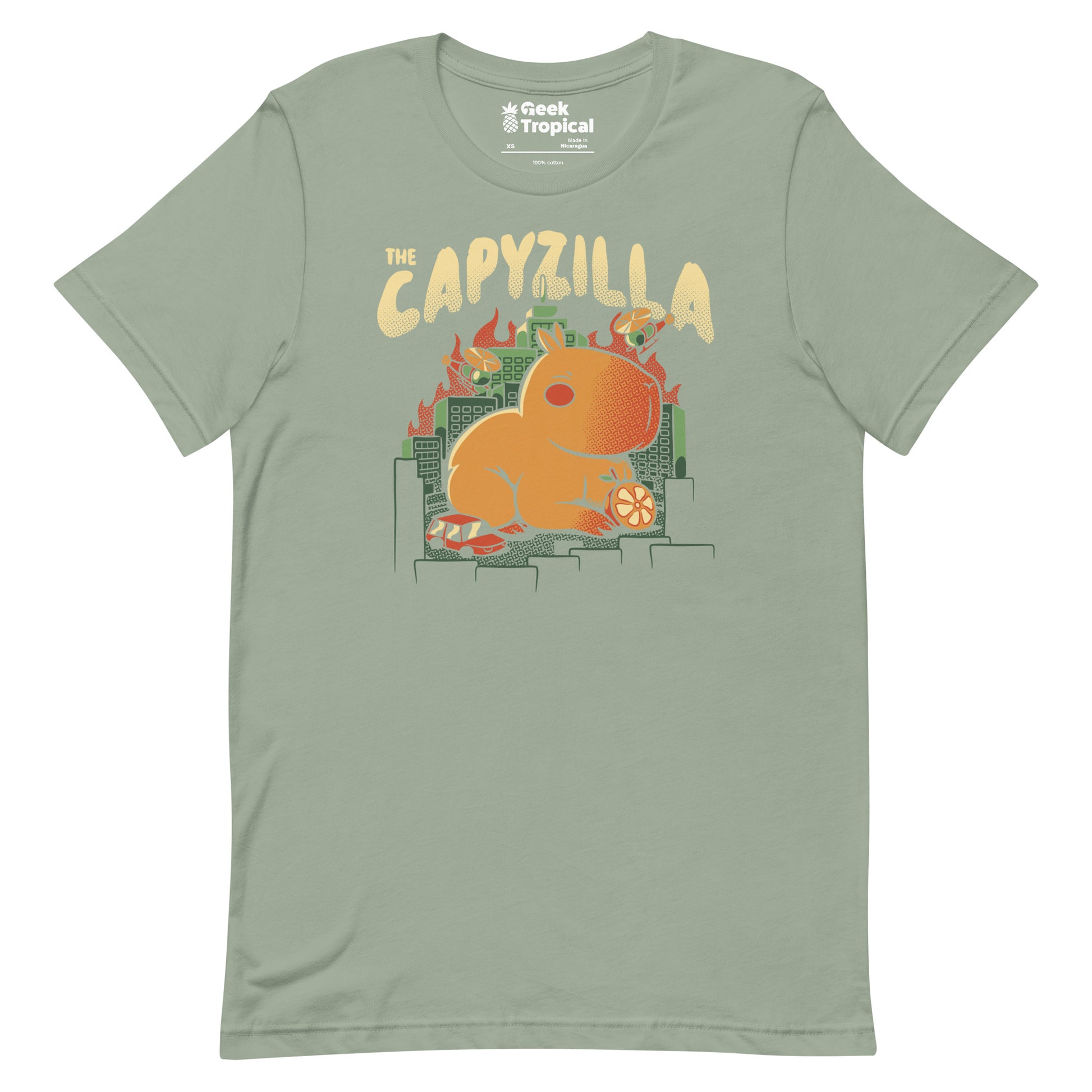 Capyzilla Kawaii Monster T-Shirt Geek Nerd Advertise to Meta Animal Patterns Anime