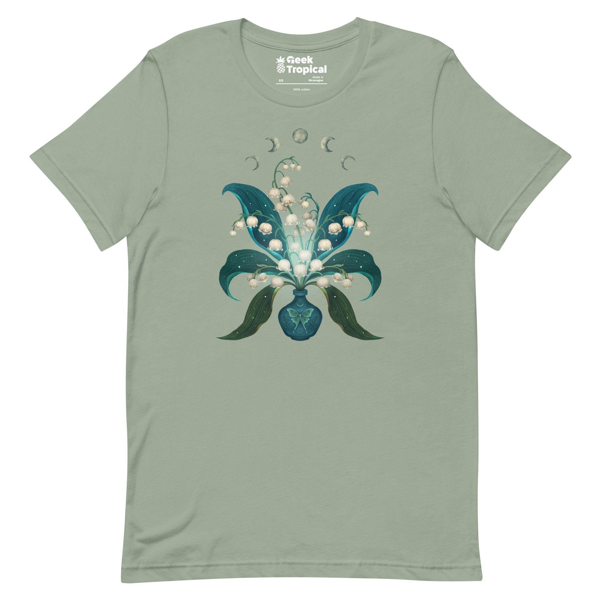 Lily Of The Valley T-Shirt Geek Nerd Advertise to Meta Botany Print Design by Episodic Drawing