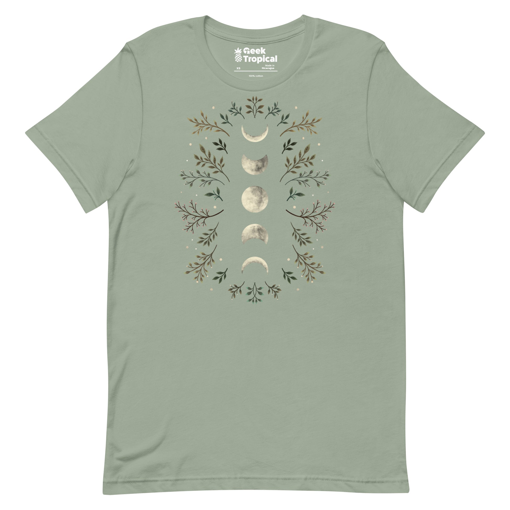 Moonlight Garden Olive T-Shirt 13