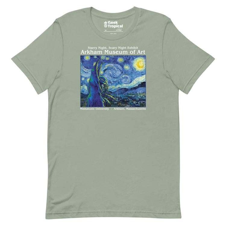 Starry Night Cthulhu T-Shirt Geek Nerd Advertise to Meta dnd & rpg print Fantasy Prints