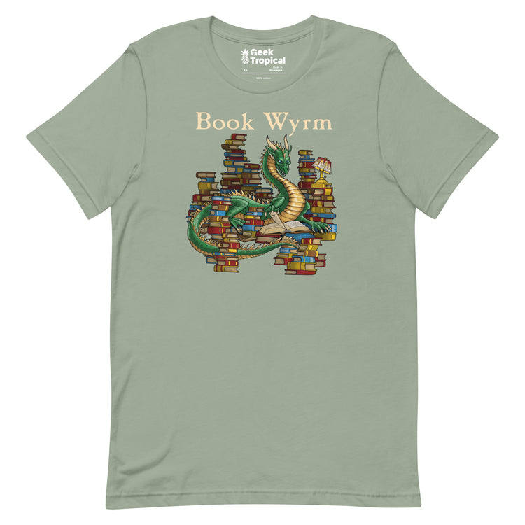 Book Wyrm T-Shirt Geek Nerd Advertise to Meta Book Prints Fantasy Prints