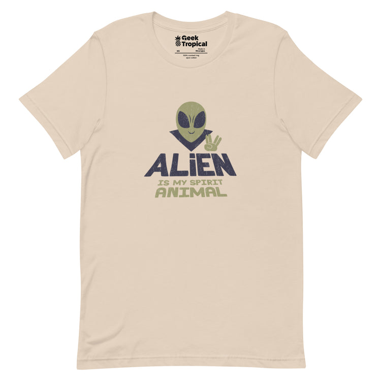 Alien Spirit Animal T-Shirt Geek Nerd Design by Tobe Fonseca FLOW DESC WRITING Funny Prints