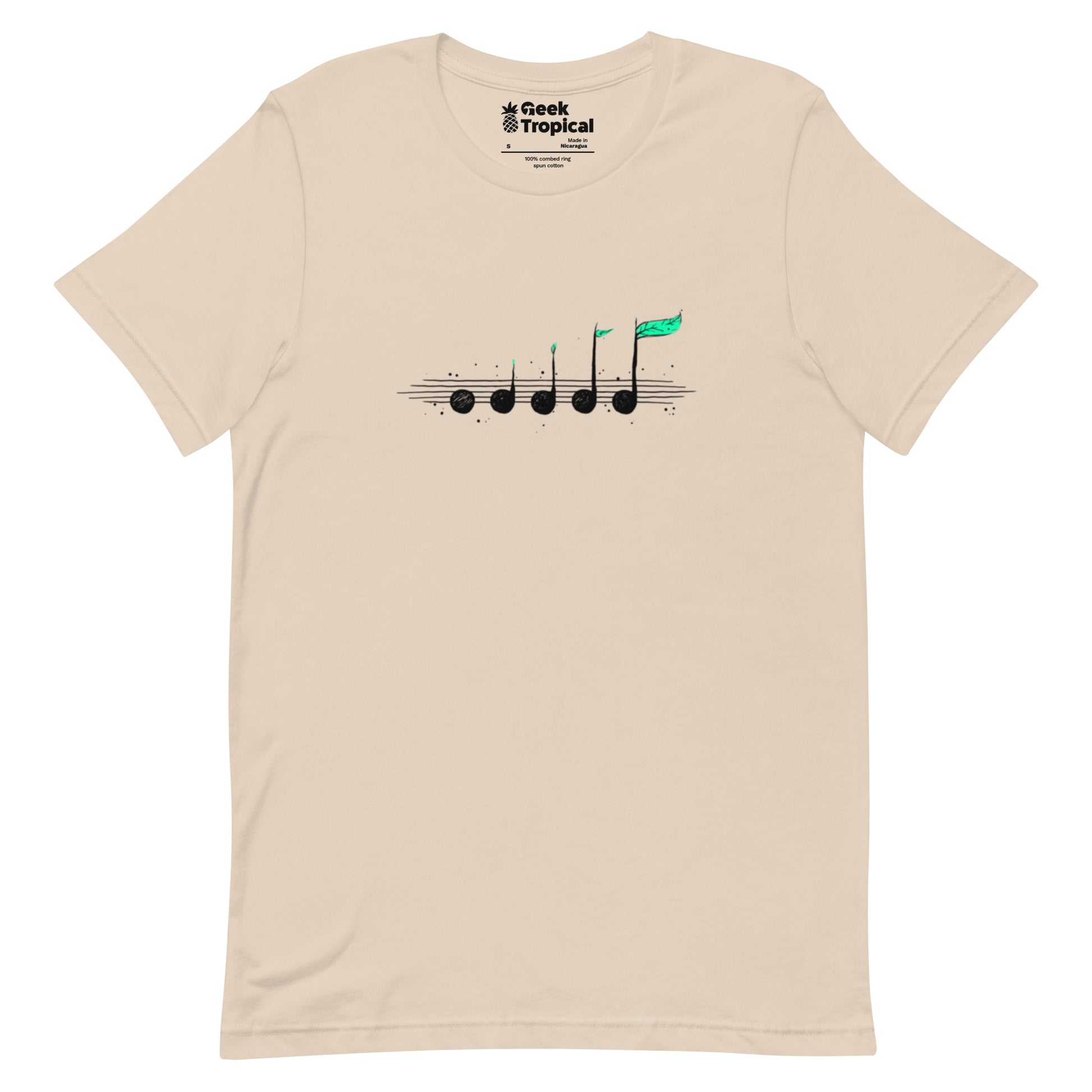 Biosphere Music Notes T-Shirt Geek Nerd Design by Tobe Fonseca FLOW DESC WRITING music print