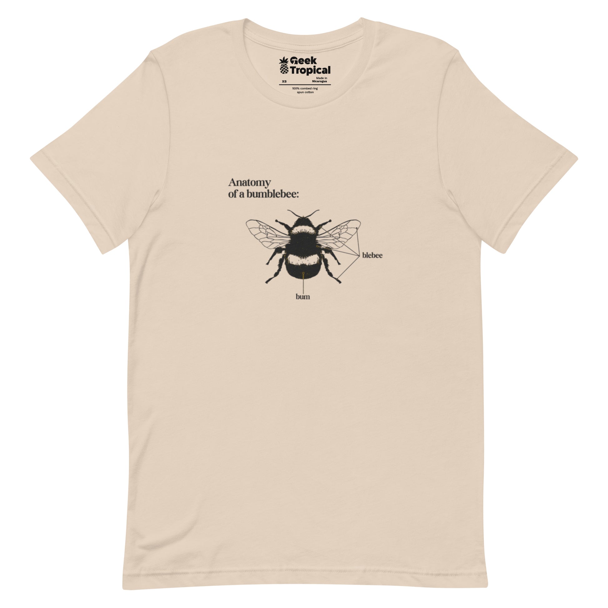 Bumblebee Anatomy T-Shirt Geek Nerd Animal Patterns Design by Tobe Fonseca FLOW DESC WRITING