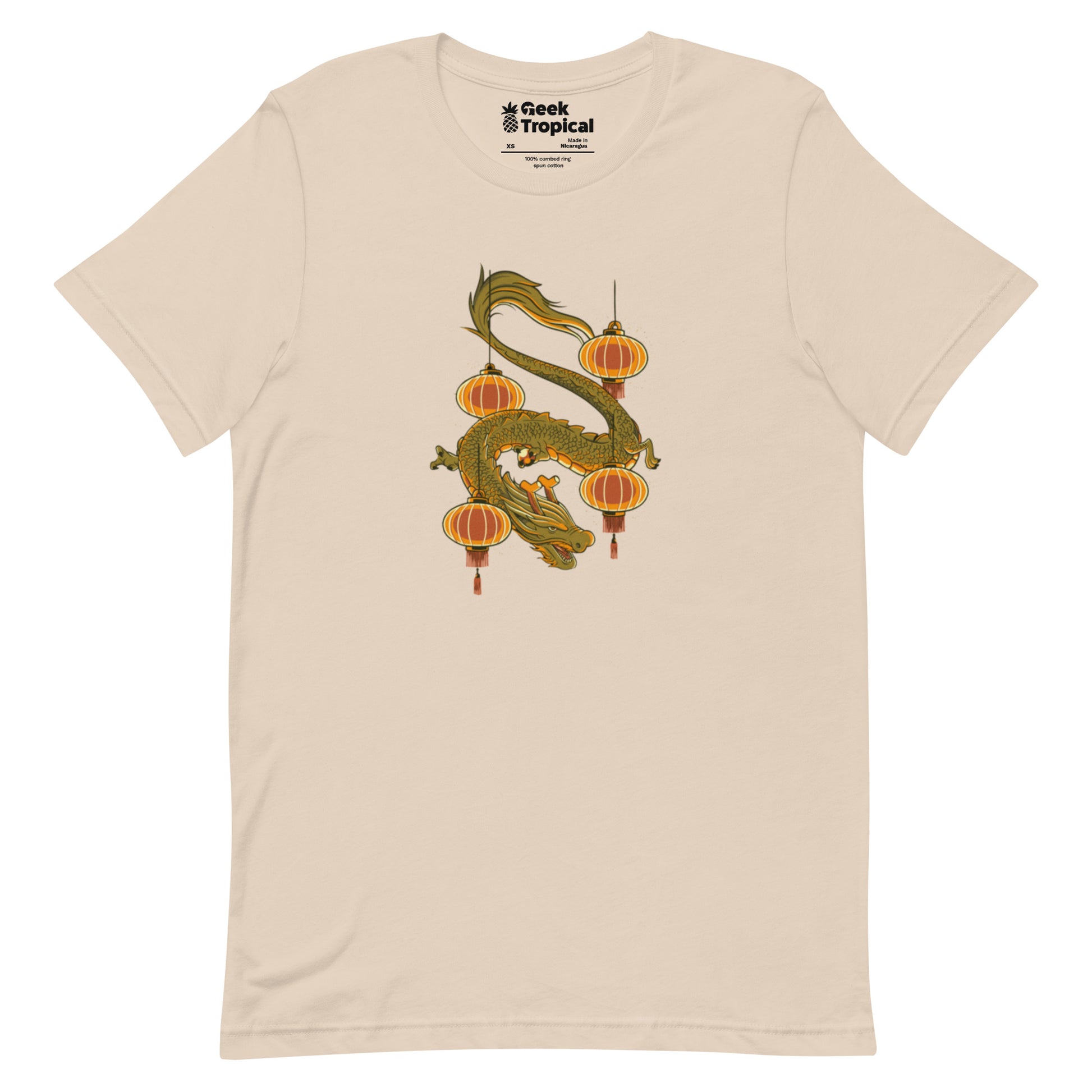 Dragon New Year T-Shirt Geek Nerd Design by Tobe Fonseca Fantasy Prints FLOW DESC WRITING