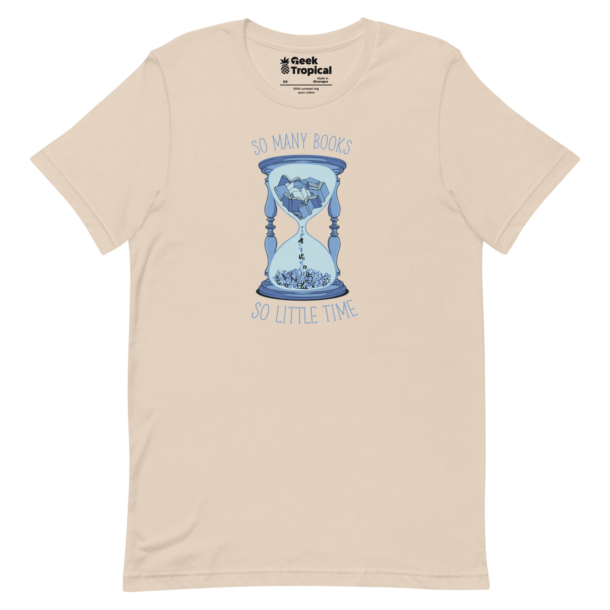 So Many Books, So Little Time T-Shirt Geek Nerd Advertise to Meta Book Prints Design by Tobe Fonseca