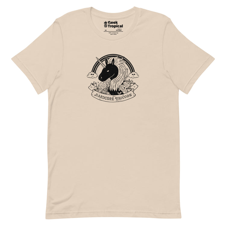 Hardcore Unicorn T-Shirt Geek Nerd Advertise to Meta Animal Patterns Design by Tobe Fonseca