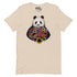 Black and White Panda With Flower T-Shirt Geek Nerd Advertise to Meta Animal Patterns Botany Print