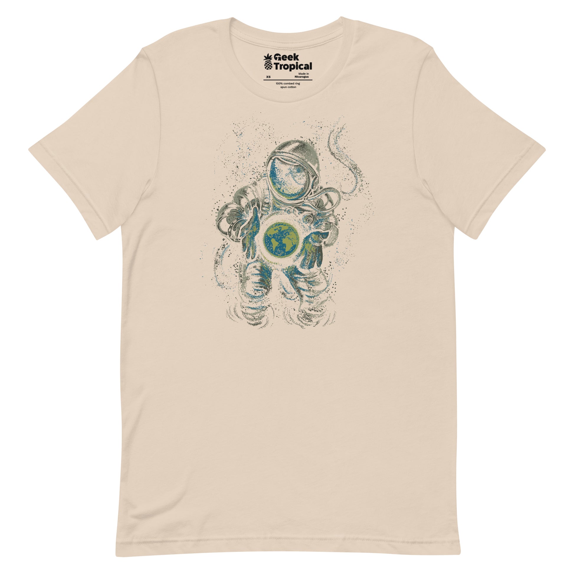 Astronaut Love Earth T-Shirt Geek Nerd Advertise to Meta Design by Tobe Fonseca FLOW DESC WRITING