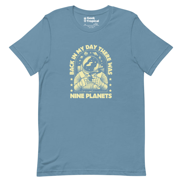 We Had Nine Planets T-Shirt Geek Nerd Design by Tobe Fonseca FLOW DESC WRITING Funny Prints