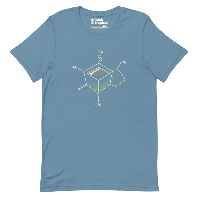 Caffeine Molecule Coffe Mug T-Shirt Geek Nerd Design by Tobe Fonseca FLOW DESC WRITING science print