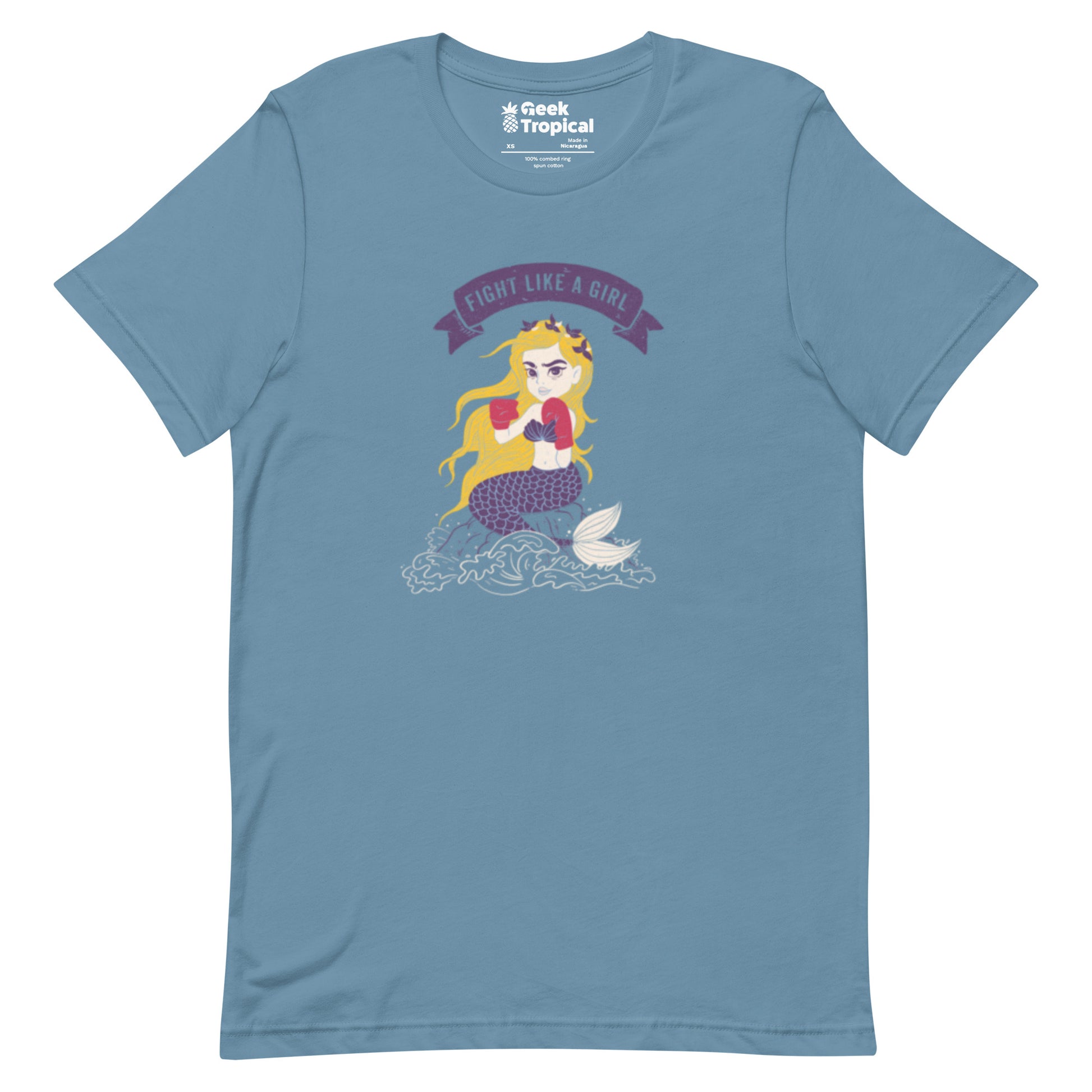 Fight Like A Girl T-Shirt Geek Nerd