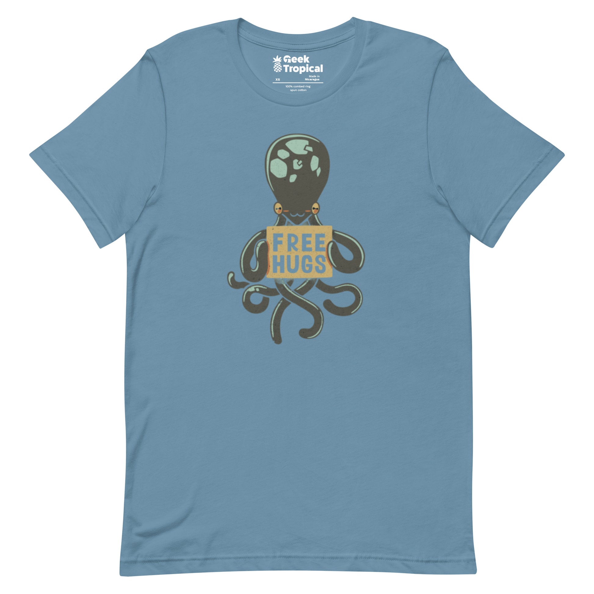 Free Hugs Octopus T-Shirt Geek Nerd