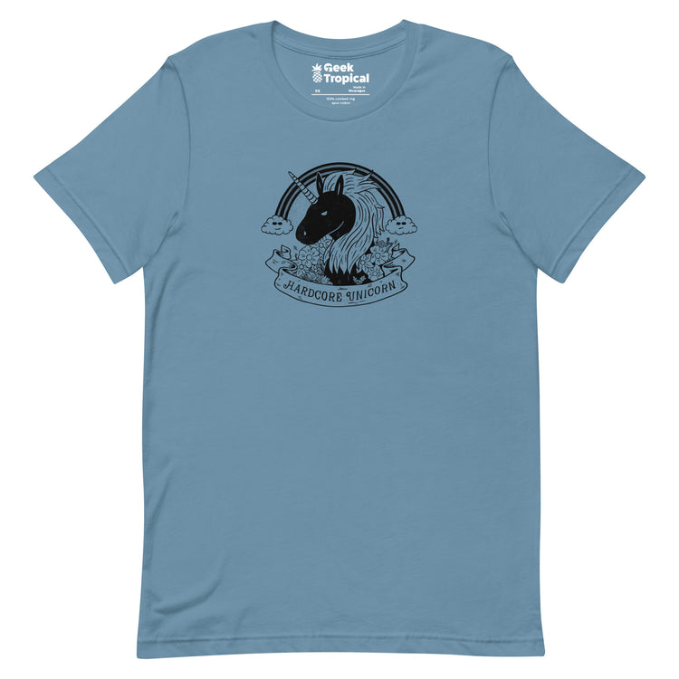 Hardcore Unicorn T-Shirt Geek Nerd Advertise to Meta Animal Patterns Design by Tobe Fonseca