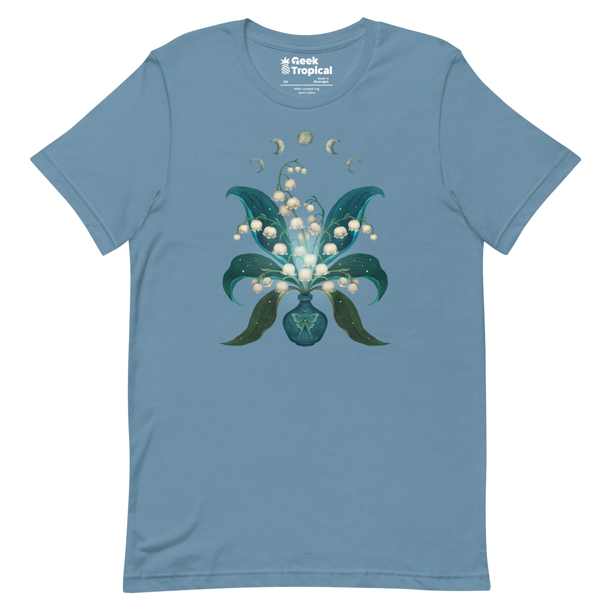 Lily Of The Valley T-Shirt Geek Nerd Advertise to Meta Botany Print Design by Episodic Drawing