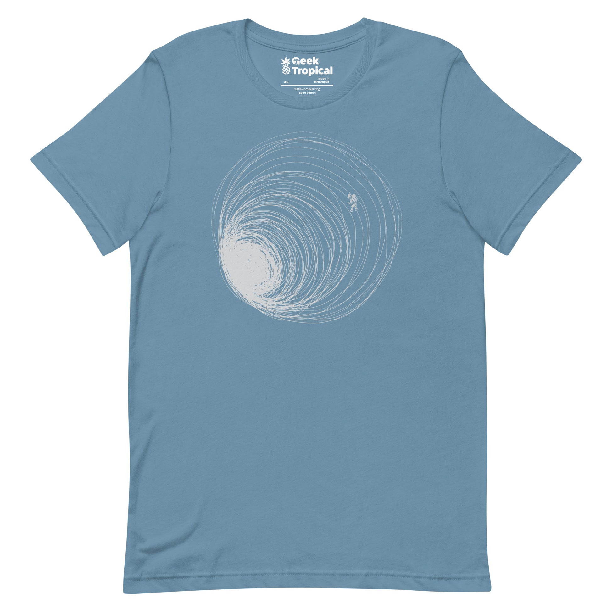 Black Hole Astronaut Lost in Space T-Shirt Geek Nerd Advertise to Meta Design by Tobe Fonseca FLOW DESC WRITING