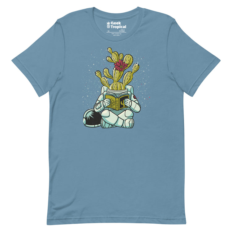 Astronaut Cactus Succulent T-Shirt Geek Nerd Advertise to Meta Botany Print Design by Tobe Fonseca