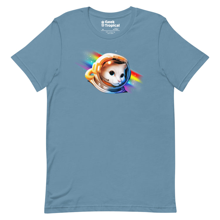 Astronaut Cat T-Shirt Geek Nerd Advertise to Meta Animal Patterns Design by Tobe Fonseca