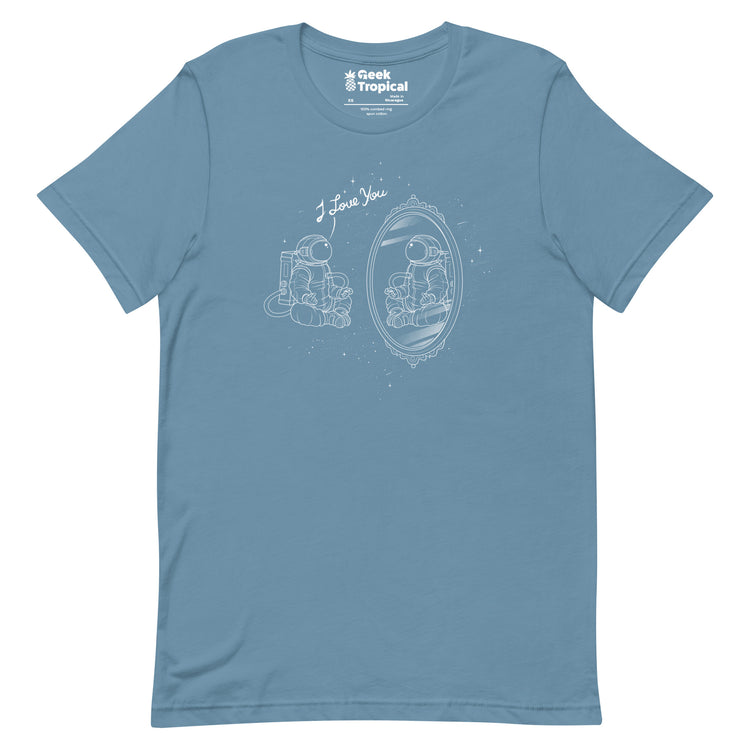 Astronaut I Love You T-Shirt Geek Nerd Advertise to Meta Design by Tobe Fonseca FLOW DESC WRITING