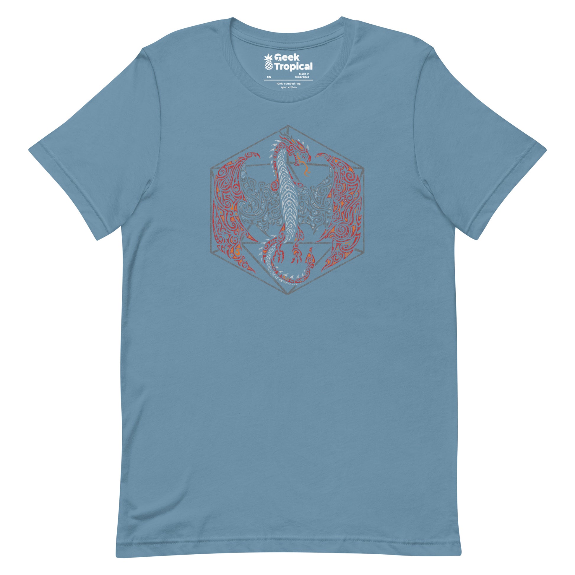 Tribal Dragon D20 T-Shirt 12