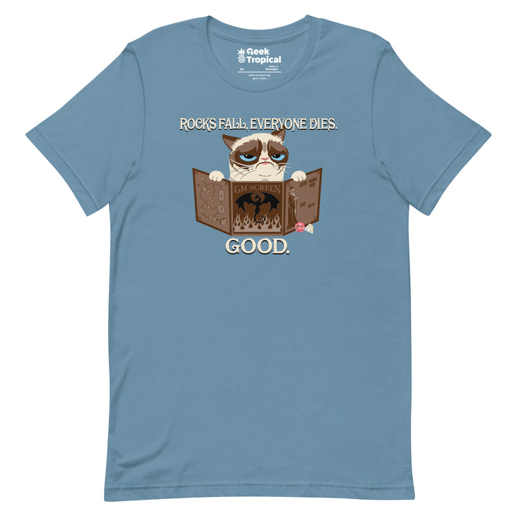 Grumpy Cat GM T-Shirt Geek Nerd Advertise to Meta Animal Patterns dnd & rpg print