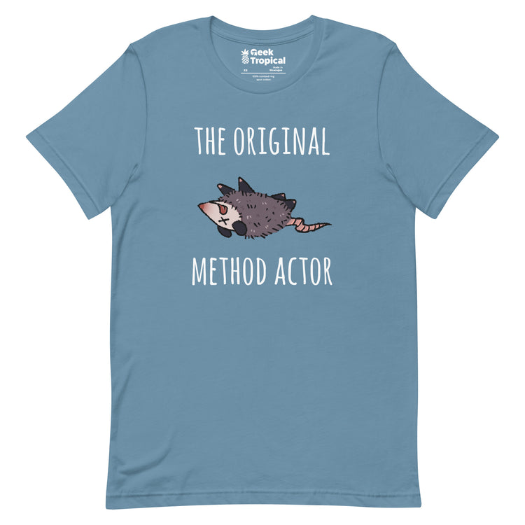 The Original Method Actor Possum T-Shirt Geek Nerd Advertise to Meta Animal Patterns Design by Ardi Tong
