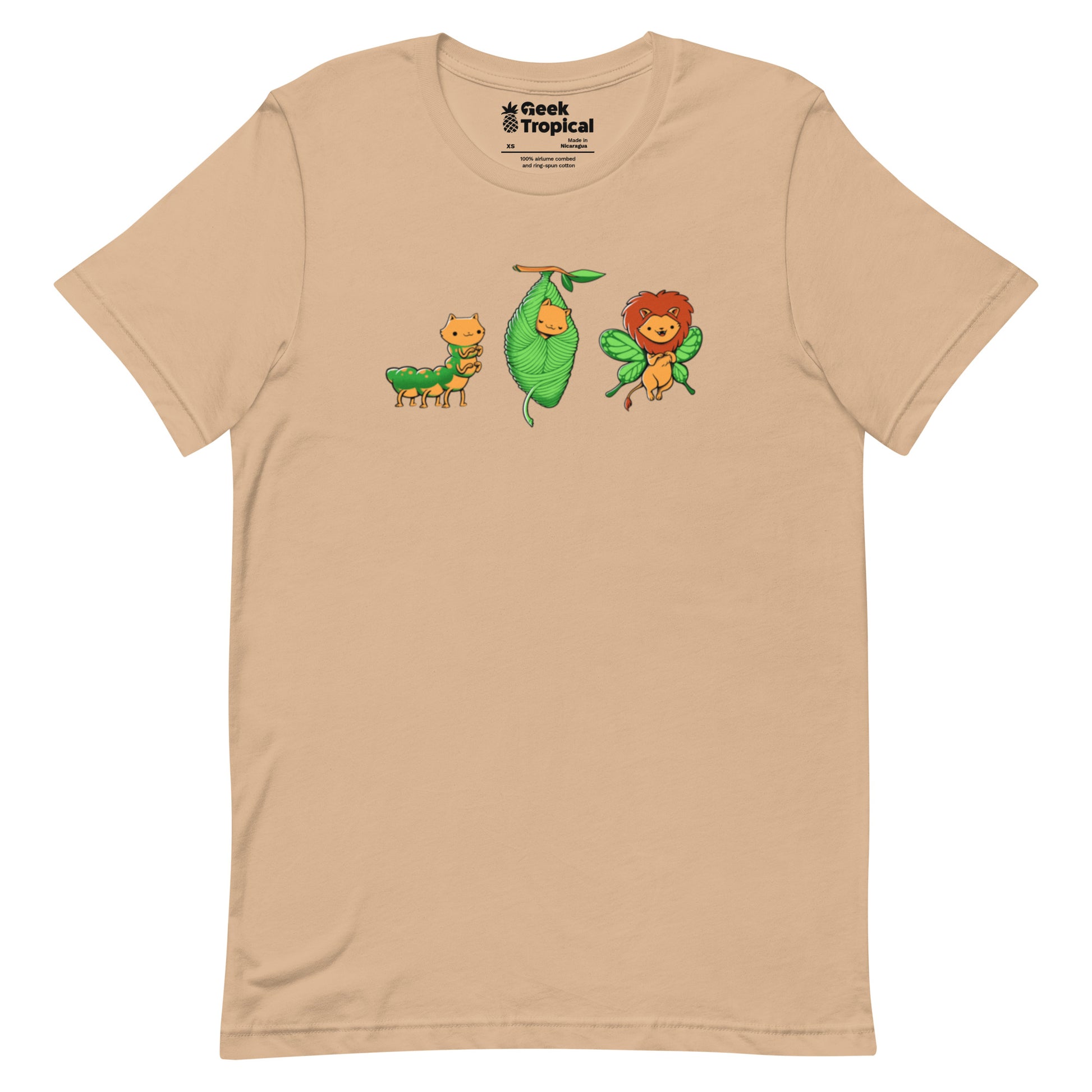 Cat - Erpillar T-Shirt Geek Nerd Animal Patterns Design by Tobe Fonseca Fantasy Prints