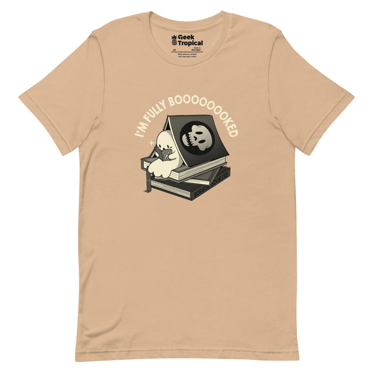Fully Boo - ked Ghost T-Shirt Geek Nerd