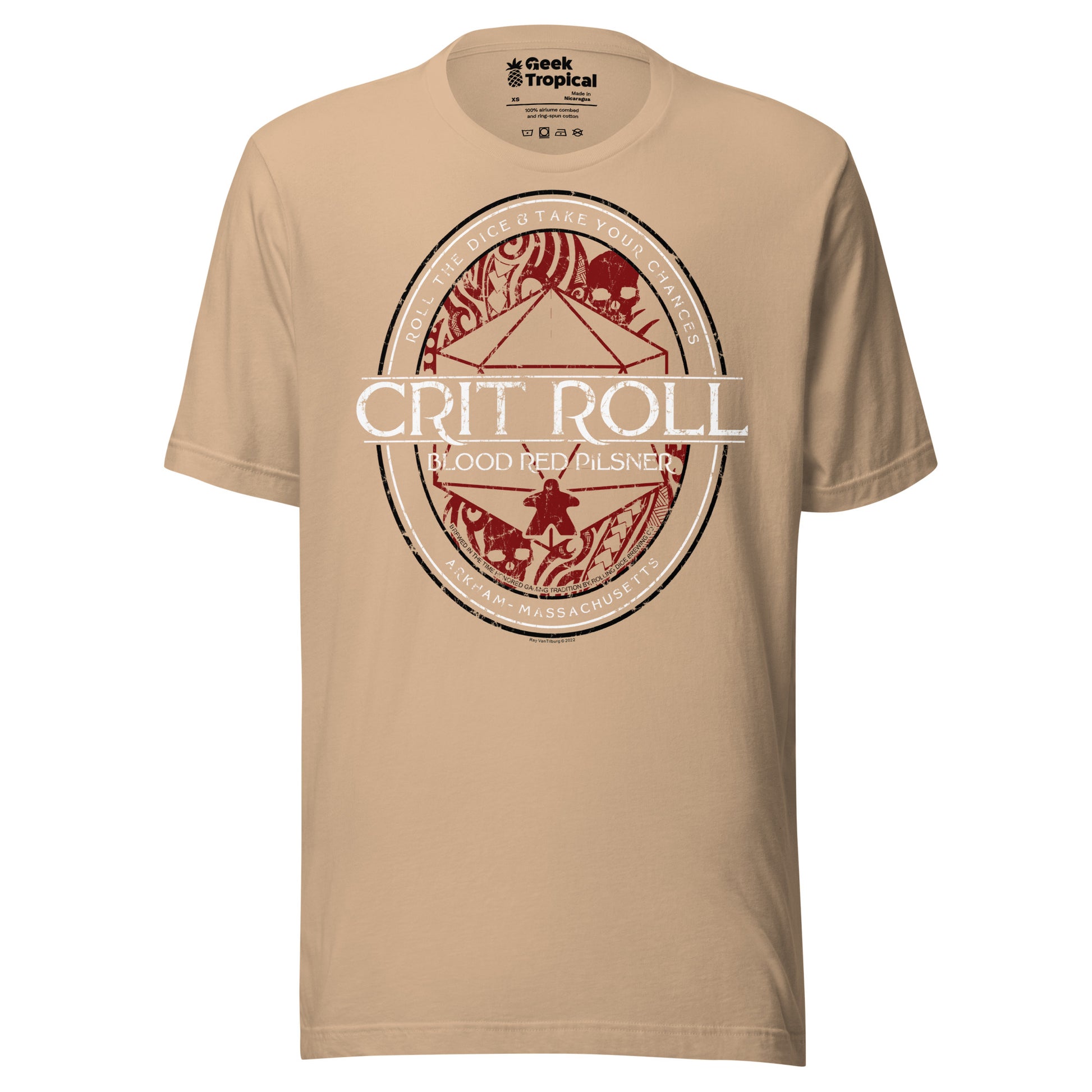 Arkham RPG Crit Roll T-Shirt Geek Nerd Advertise to Meta dnd & rpg print Fantasy Prints