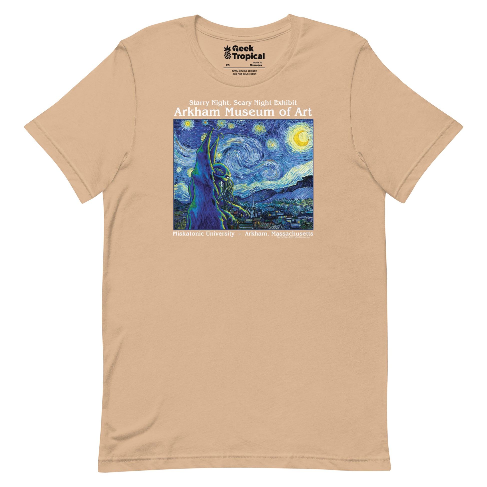 Starry Night Cthulhu T-shirt Geek Nerd Advertise to Meta dnd & rpg print Fantasy Prints