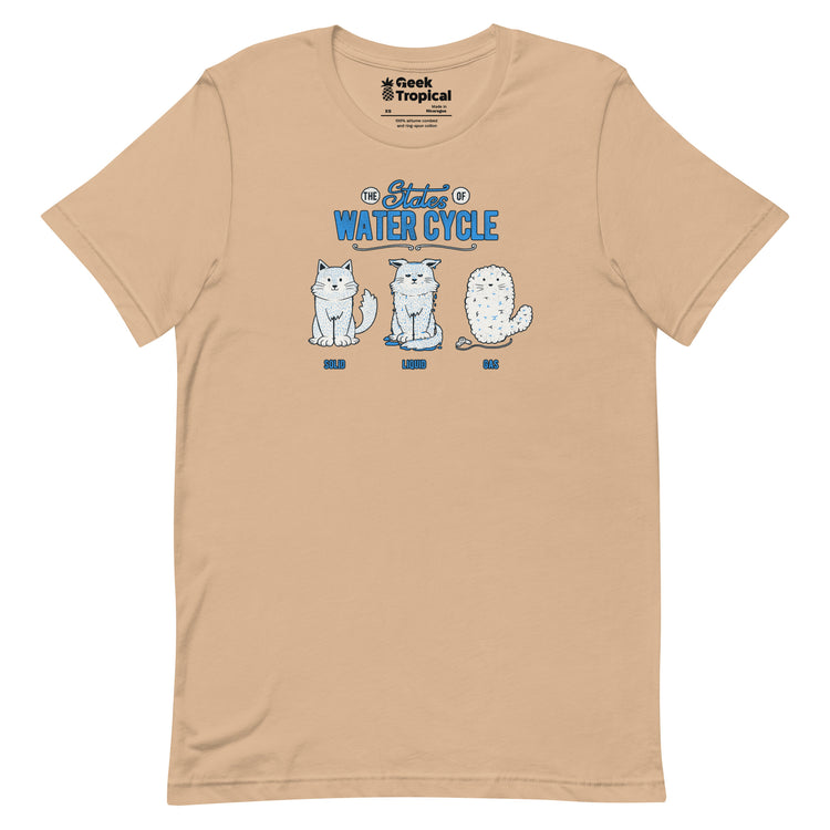 The States of the Water Cycle T-Shirt Geek Nerd Advertise to Meta Animal Patterns Design by Tobe Fonseca