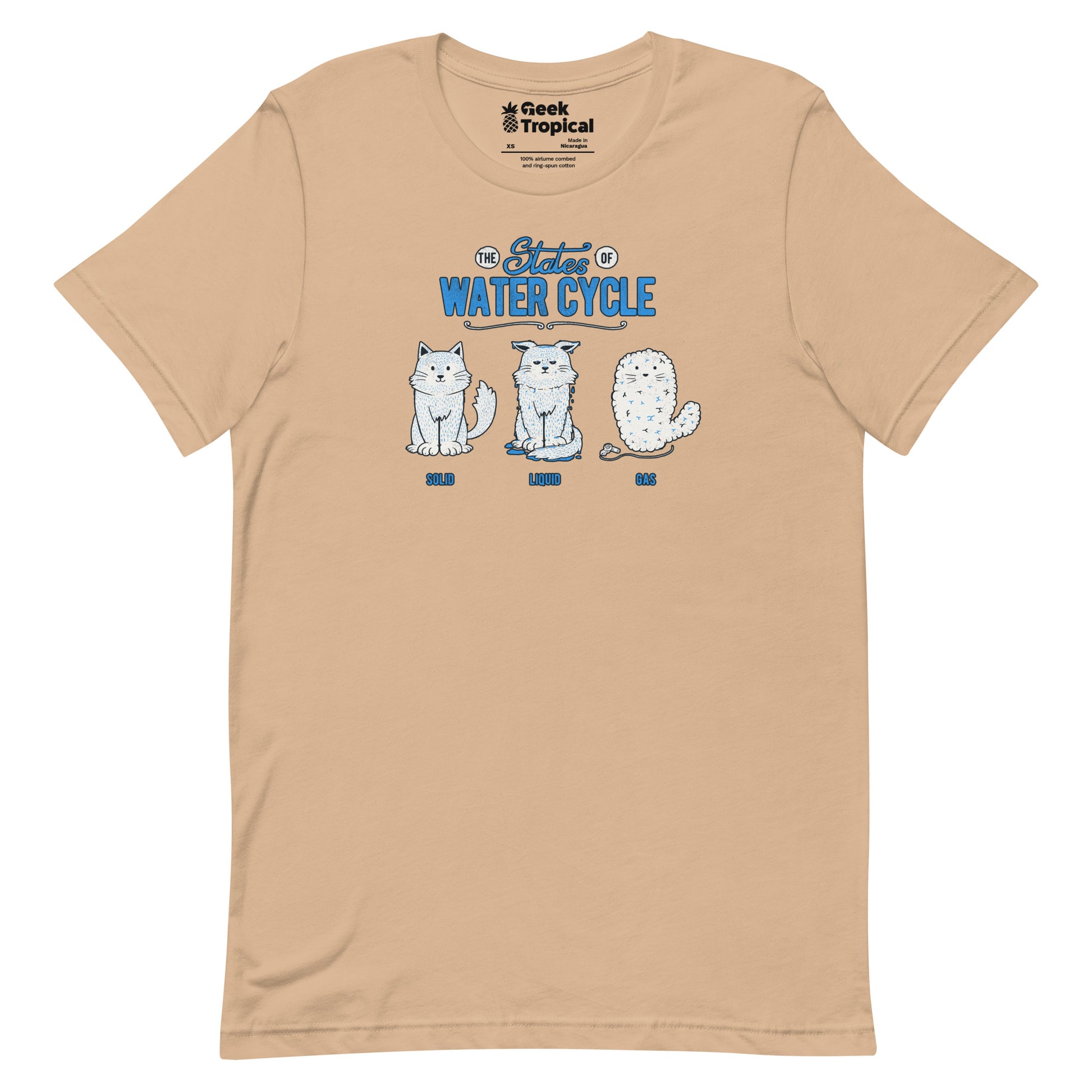 The States of the Water Cycle T-Shirt Geek Nerd Advertise to Meta Animal Patterns Design by Tobe Fonseca