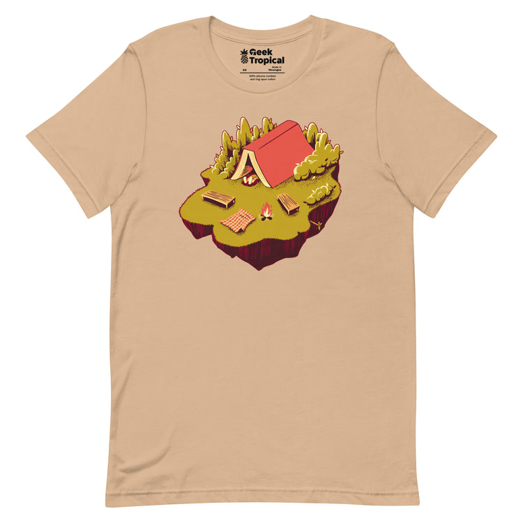 The Best Vacation Reading Book Camping T-Shirt Geek Nerd Advertise to Meta Book Prints Design by Tobe Fonseca