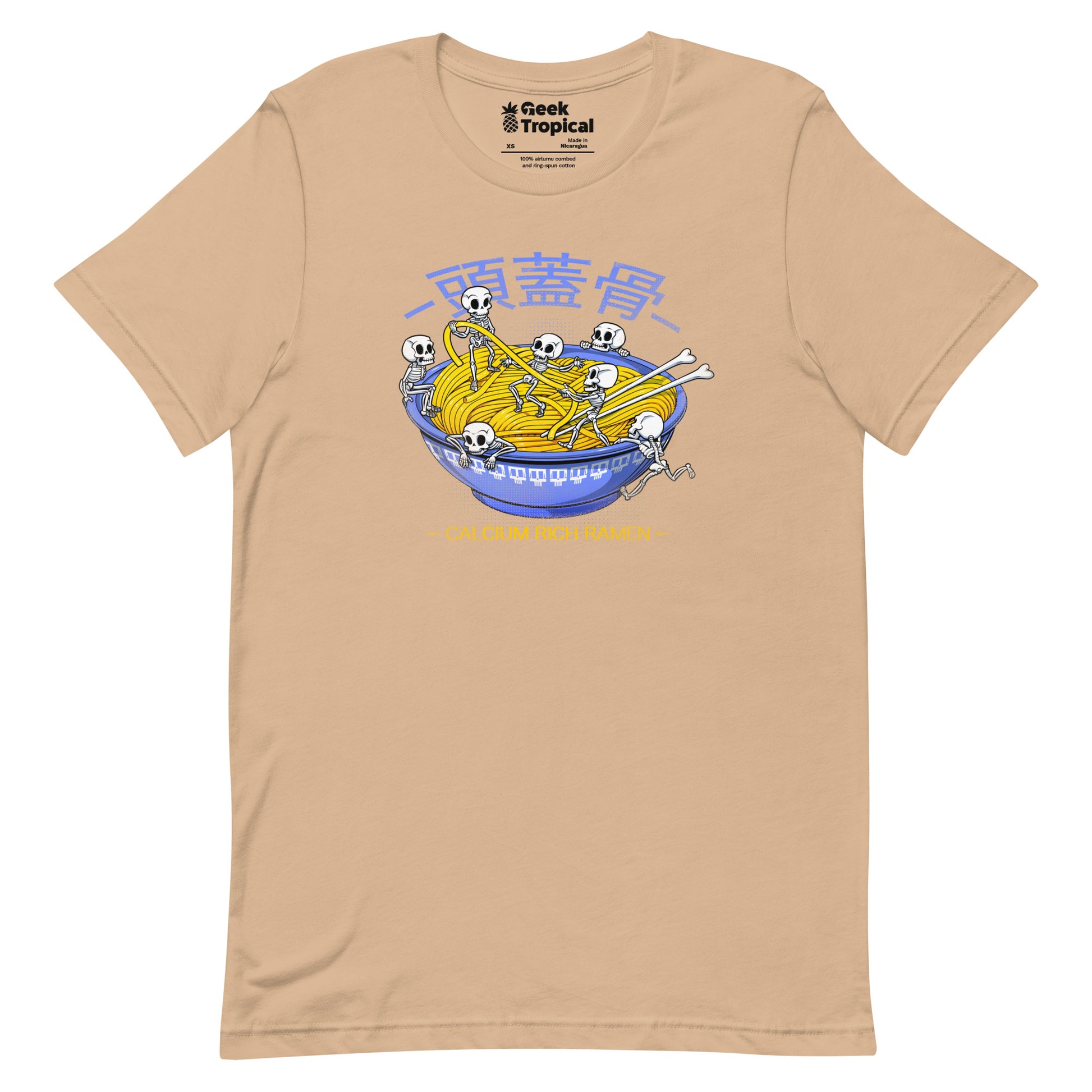 Kawaii Anime Ramen Skeleton T-Shirt 16