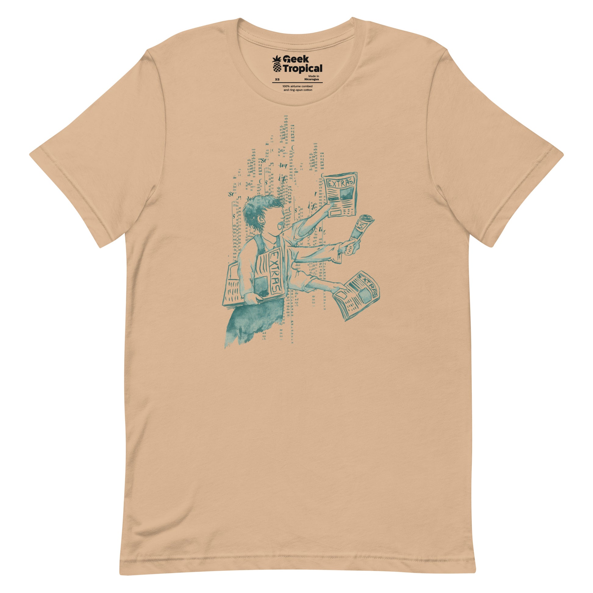 Extra Extra Extra T-Shirt Geek Nerd Advertise to Meta Design by Tobe Fonseca FLOW DESC WRITING