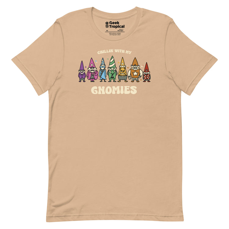 Chillin With My Gnomies T-Shirt Geek Nerd Advertise to Meta Christmas Print Design by Tobe Fonseca