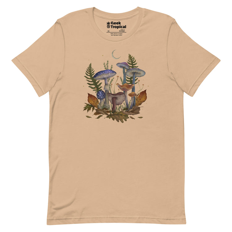 Mushroom Cover T-Shirt Geek Nerd Advertise to Meta Book Prints Botany Print